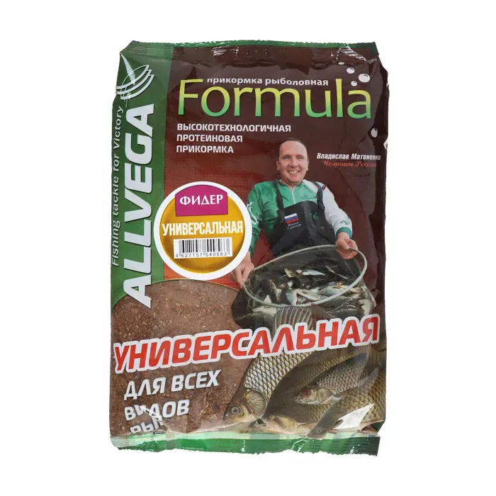 Прикормка Allvega Formula Universal Feeder, универсальная, фидер, 900 г-0