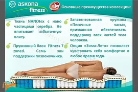 Матрас Аскона Fitness Formula (7зон)