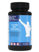 1-on-day MEN'S MultiComplex, Витамины для мужчин Green Leaf Formula для повышения тестостерона капсулы 30 шт.