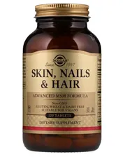 Skin, Nails & Hair, Advanced Msm Formula 120 табл (Solgar)