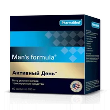 Витаминно-минеральный комплекс PharmaMed Man's formula Активный День 60 капсул